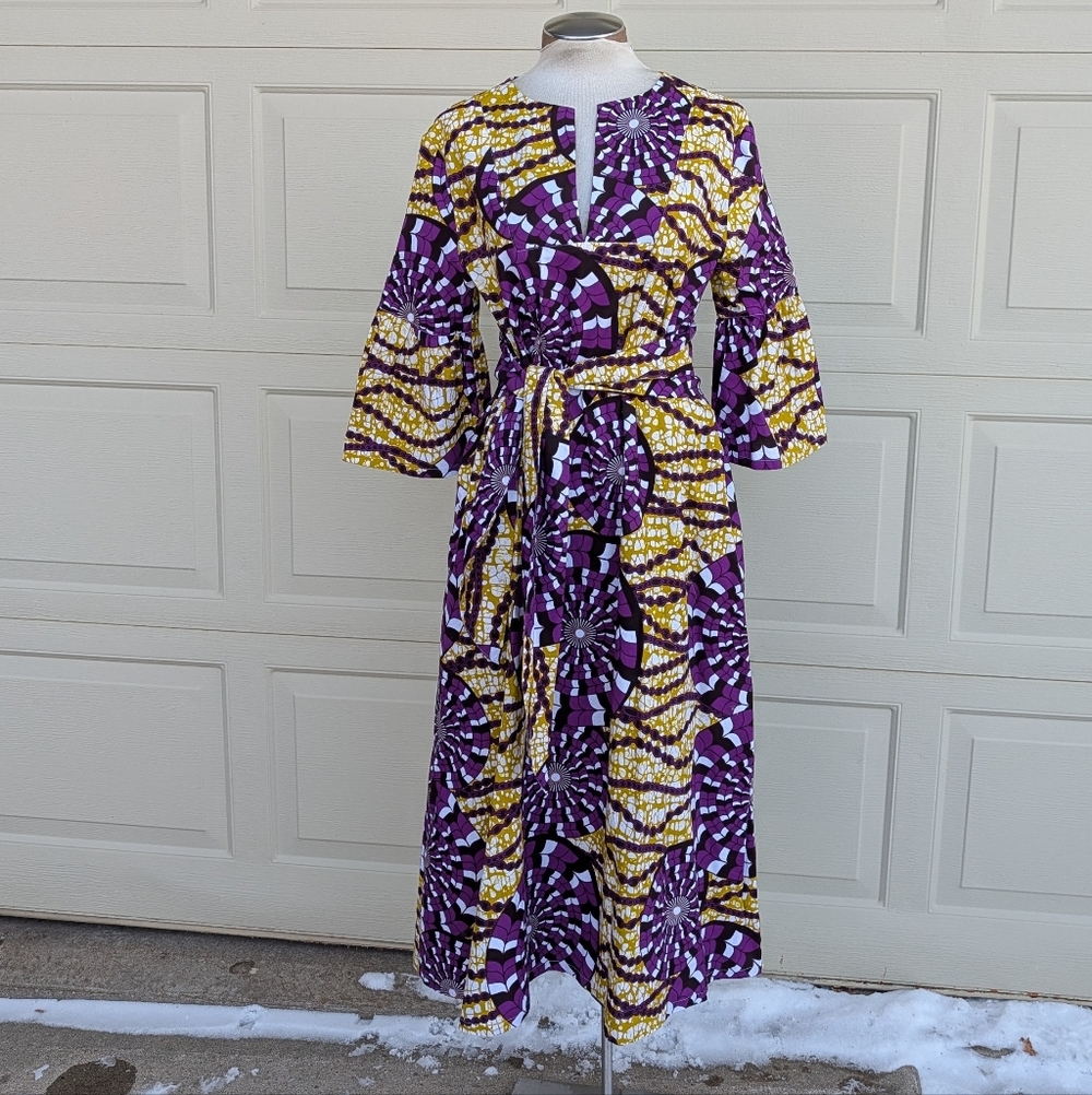 nwt THE OULA COMPANY caftan maxi dress S M